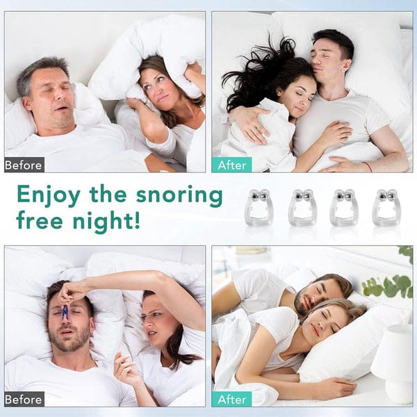 BUY 1 GET 1 FREE Anti Snore Devices, Silicone Magnetic Snore Stopper - emirate deals